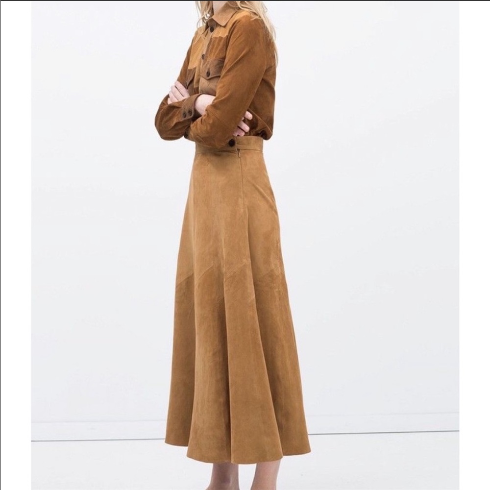 - Ciao Ltd - Vintage Suede Long Skirt